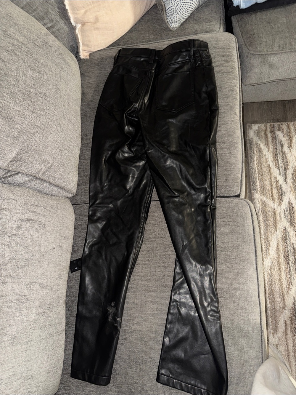 Abercrombie Women’s Faux Leather Pants - Picture 2 of 3